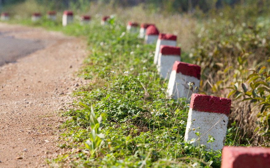 photo of milestone markers