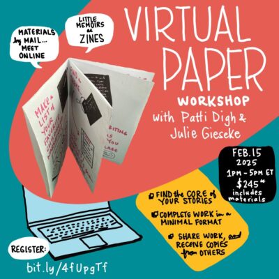 Virtual Paper Workshop: creating a memoir in zine form